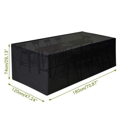 Garden Furniture Protective Cover, 180 x 120 x 74cm 420D Cover for Lounge Furniture, Waterproof, UV-Resistant - Toytexx