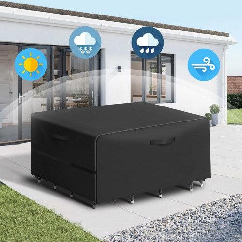 Garden Furniture Protective Cover, 180 x 120 x 74cm 420D Cover for Lounge Furniture, Waterproof, UV-Resistant - Toytexx