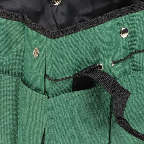 Multi-Purpose Canvas Bag, Garden Tool Bag with 8 Deep Pockets, Snap Close Top - Toytexx
