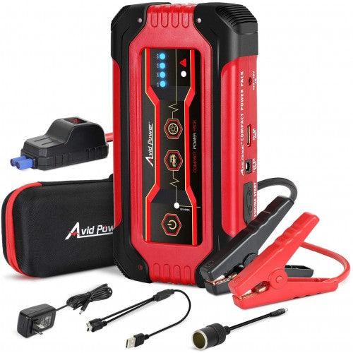 AVID POWER 600A Peak 15000 mAh 12V Car Jump Starter up to 7.0L Gas or ...