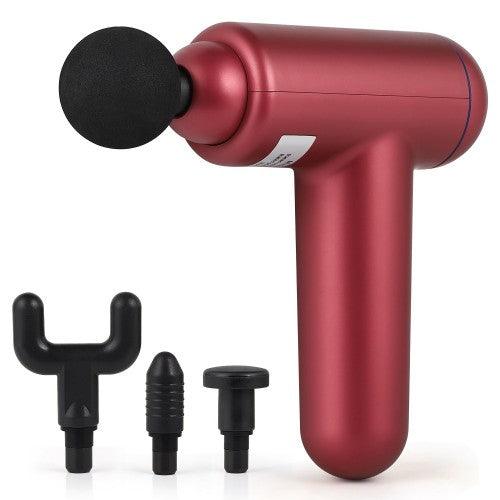 Handheld Massage Gun Deep Tissue Muscle Neck Back Massager for Muscle Therapy Pain Relief with 4 Massage Heads - Toytexx
