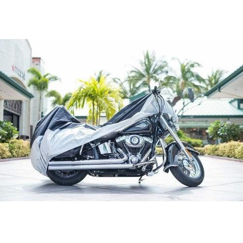 XXL All Season Waterproof Sun Motorcycle Cover, Fits up to 108; Motorcycles (Black) - Toytexx