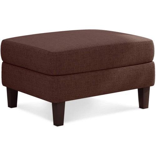 MECOR Ottoman Footrest, 30 x 24 x 18 Inches, Fabric Bench Couch Furniture, Wooden Legs, Rectangular Ottoman Footstool for Living Room, Entryway, Bedroom, Contemporary - Toytexx