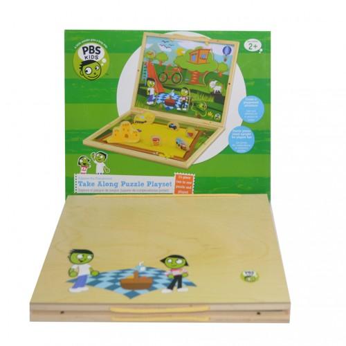 PBS Take Along Puzzle Playset Explore the playground,Pack of 1 - Toytexx