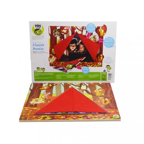 PBS 3-Layer Puzzle Explore Camping,  Pack of 1 - Toytexx