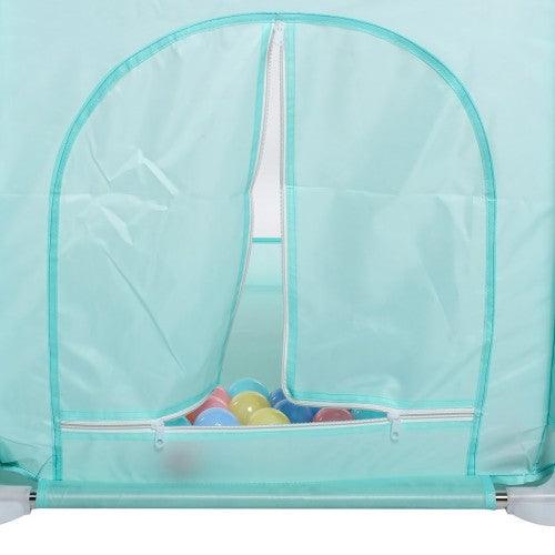 ARKMIIDO 6-Panel Safety Activity Center Playpen for Kids, Babies, Toddlers with Basketball Hoop, Breathable Mesh, 127 x 66 cm - Toytexx