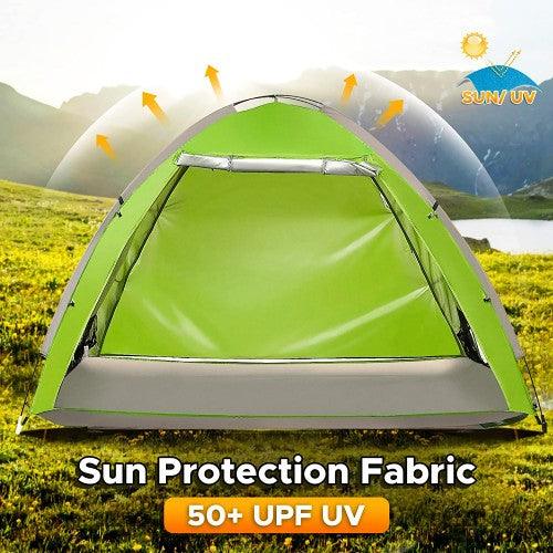 Large Pop Up Tent, UV Protection, Lightweight, Waterproof, Foldable Outdoor Indoor Beach Camping Tent for 4-5 Persons - Toytexx