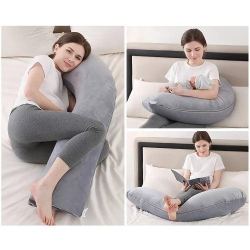 Pregnancy/Maternity Pillow for Pregnant Women with Washable Cover (Grey) - Toytexx