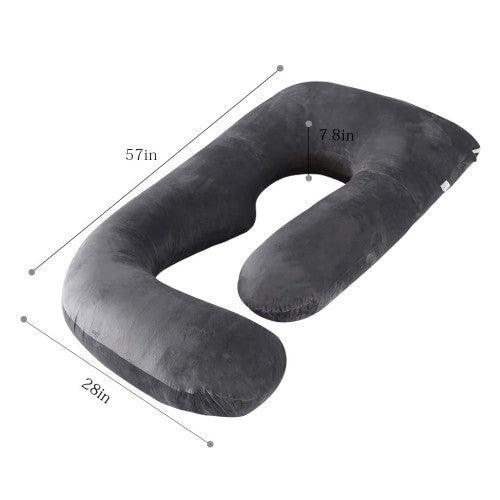 J-Shaped Pregnancy Pillow for Sleeping, Adjustable Maternity Full Body Pillow for Pregnant Women with Washable Cover - Toytexx