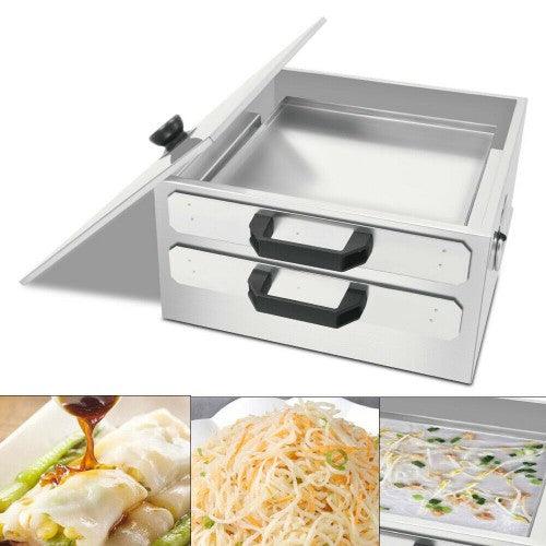 2-Layer Stainless Steel Rice Noodle Roll Vermicelli Steam Machine - Toytexx