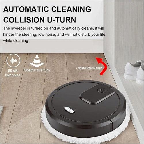 Intelligent Smart Sweeping and Mopping Robot Vacuum Cleaner Wet Dry Home Appliance with Humidification Spray - Toytexx