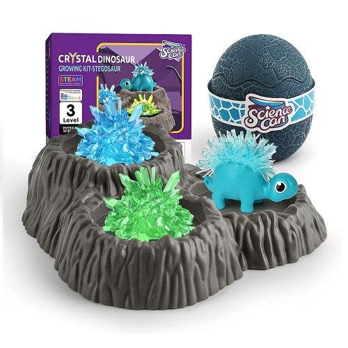 Science Can Crystal Growing Kit for Kids, Crystal Dinosaur Science Kits for Kids Ages 8+ - Toytexx