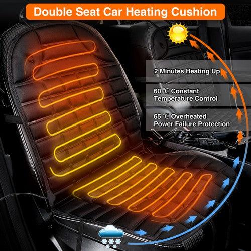 Audew 12V Cigarette Lighter Powered Car Heated Seat Cushion(1 Pair) - Toytexx