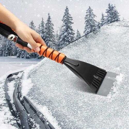 MATCC 2 in 1 Snow Brush with Ice Scraper with Long & Soft Brushing for Cars, Sedans, SUV - MSB006 - Toytexx