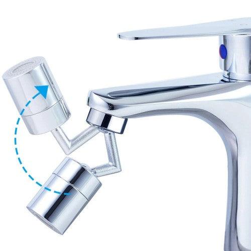 360 Degree Swivel Faucet Extender with Mesh Mouth Anti-Splash Head for Bathroom Kitchen - Toytexx