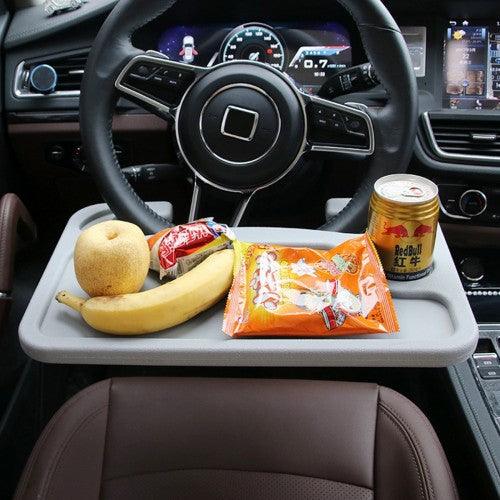 Multi-Purpose Steering Wheel Tray Double-Sided Eating Tray Laptop Desk Workstation - Toytexx