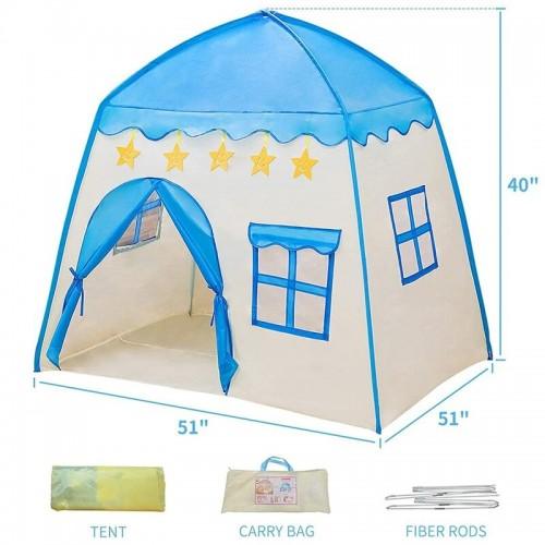 Kids Play Tent Castle Children Fairy Tale Indoor Outdoor Tent with Carrying Bag - Toytexx