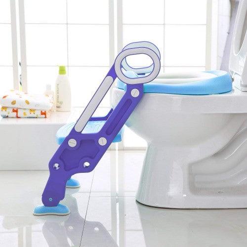 Toytexx Potty Toilet Seat Adjustable Baby Toddler Kid Toilet Trainer with Step Stool Ladder for Boys and Girls - Toytexx