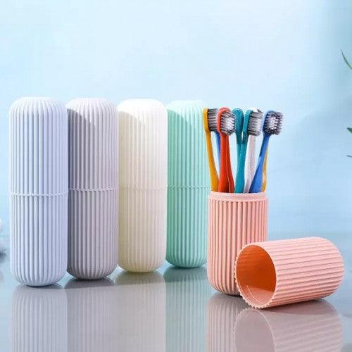 Portable Travel Toothbrush Set(10 pcs) with Carrying Case - Toytexx
