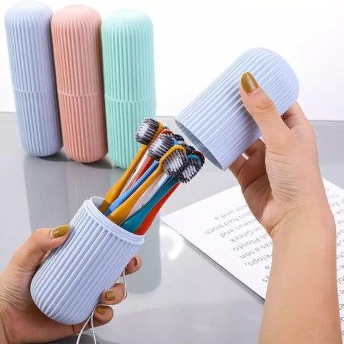 Portable Travel Toothbrush Set(10 pcs) with Carrying Case - Toytexx