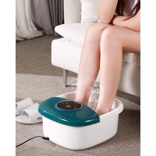 Foot Spa Bath Massager with Heat, Bubbles ; Vibration, 16 Massage Rollers - Toytexx