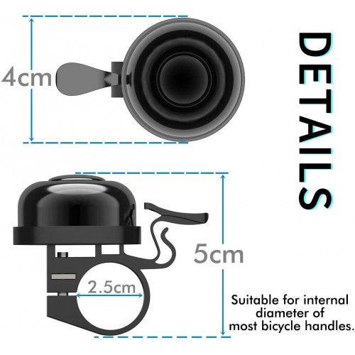 2 Pack Classic Bike Bell, Bicycle Bell - Toytexx