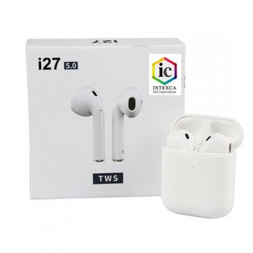 I27 TWS 5.0 Bluetooth Headphones Wireless Charging Earbuds with Pop-up Display(iOS Only) - Toytexx