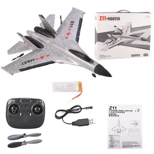 Z11 Fighter High Simulation Six-Axis Gyroscope Adjustable Steering Gear Electric RC Aircraft Plane - Toytexx